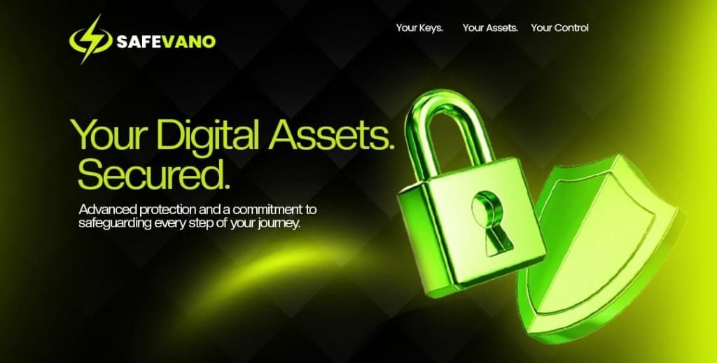 Your digital assets secured — SafeVano padlock and shield protection